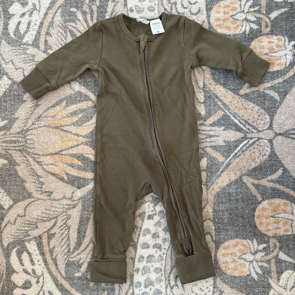 JAMIE KAY Pima Cotton Frankie Zip Onepiece - Deep Olive - Picture 3 of 3